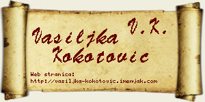 Vasiljka Kokotović vizit kartica